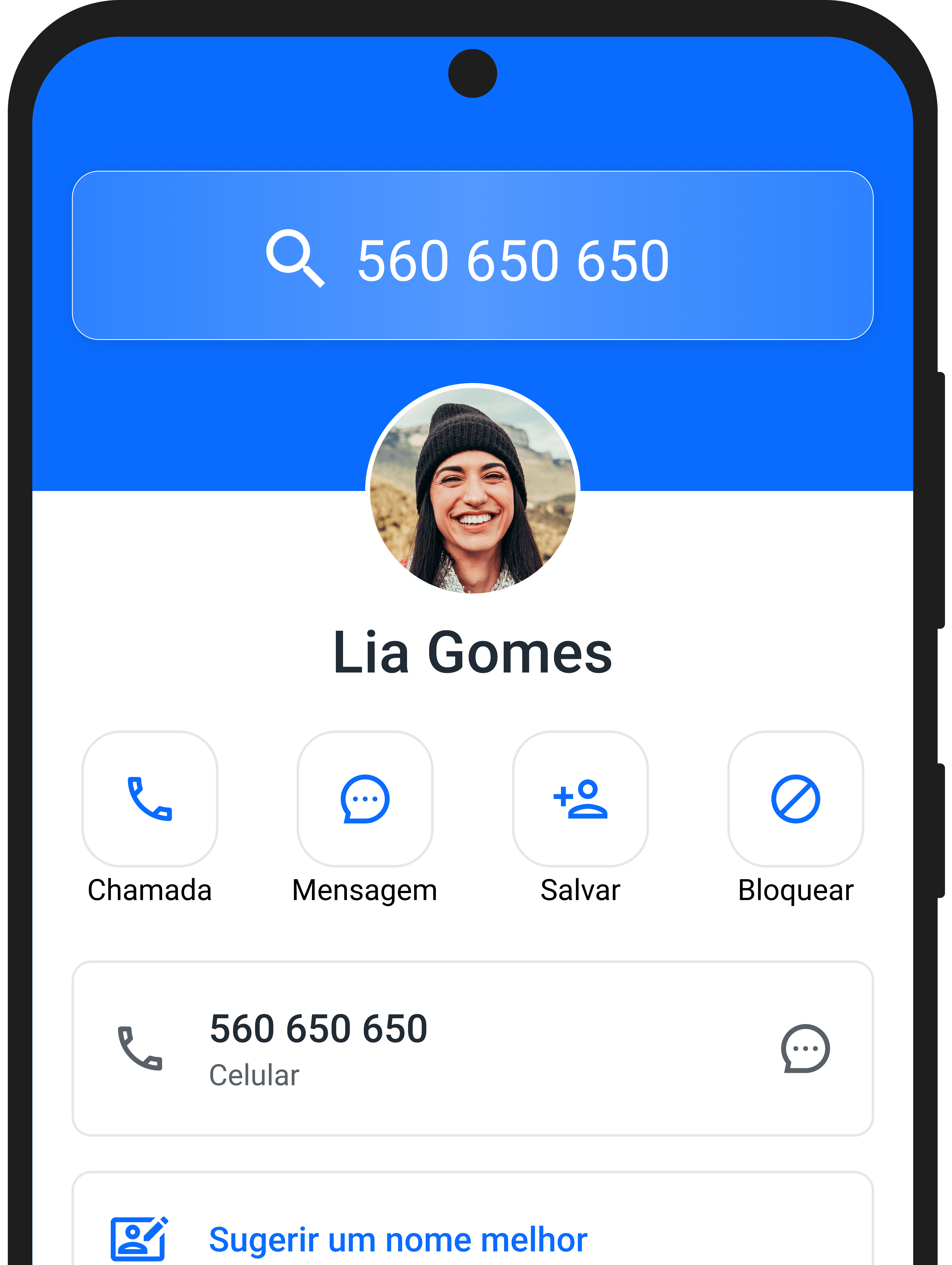Obtenha mais pesquisas reversas de números de telefone no app Truecaller
